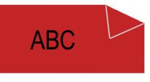 Dymo D1 tape S0720570 zwart op rood 9mm