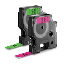 Dymo D1 tape S0720530 zwart op wit 12mm