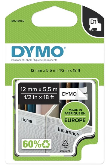 Dymo S0718060 D1 permanent Polyester 16959