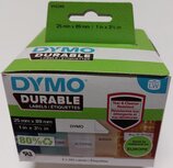 2112285 Dymo Durable 25 X 89mm etiket 2 rollen á 350 stuks 2112285 Dymo Durable 25 X 89mm etiket 2 rollen á 350 stuks