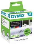 99012 Dymo Breed adres etiket 36X89mm (2 rollen á260) 99012 Dymo Breed adres etiket 36X89mm (2 rollen á260)