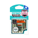 1978367 Dymo D1 Durable vinyl tape 12mm Zwart op Oranje 3m