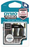 1978365 Dymo D1 Durable vinyl tape 12mm Wit op Zwart 3m