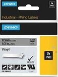 1805413 Rhino Vinyl tape 12mm Zwart op Grijs 1805413 Rhino Vinyl tape 12mm Zwart op Grijs