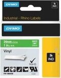1805414 Rhino Vinyl tape 12mm Wit op Groen 1805414 Rhino Vinyl tape 12mm Wit op Groen
