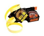 18433 Rhino Vinyl tape 19mm Zwart op Geel 18433 Rhino Vinyl tape 19mm Zwart op Geel