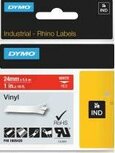 1805422 Rhino Vinyl tape 19mm Wit op Rood 1805422 Rhino Vinyl tape 19mm Wit op Rood
