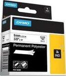 18445 Rhino Vinyl tape 19mm zwart op Wit 18445 Rhino Vinyl tape 19mm zwart op Wit