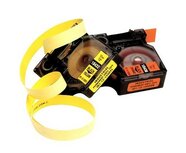 1805431 Rhino Vinyl tape 24mm Zwart op Geel 1805431 Rhino Vinyl tape 24mm Zwart op Geel