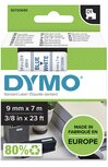 40914 Dymo D1 tape 9mm BLAUW op WIT 