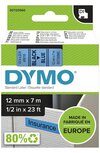 45016 Dymo D1 tape 12mm Zwart op Blauw 